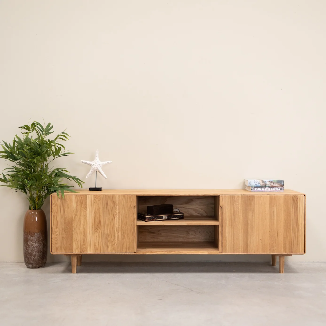 Mueble de TV madera roble AMANDI | NordicStory