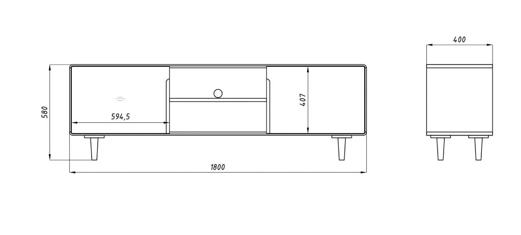 Mueble de TV madera roble AMANDI | NordicStory - Image 10
