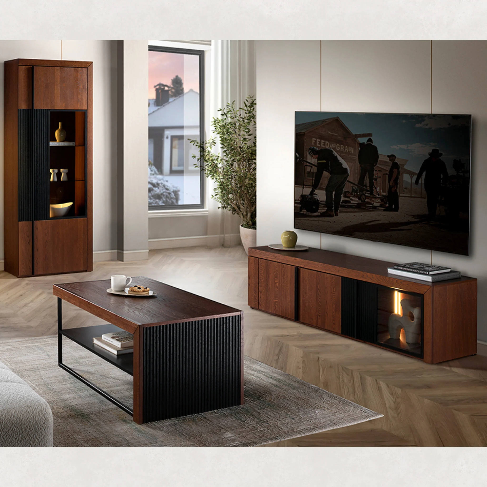 Mueble de TV de madera roble PARIS 25 | LoftStory - Image 5