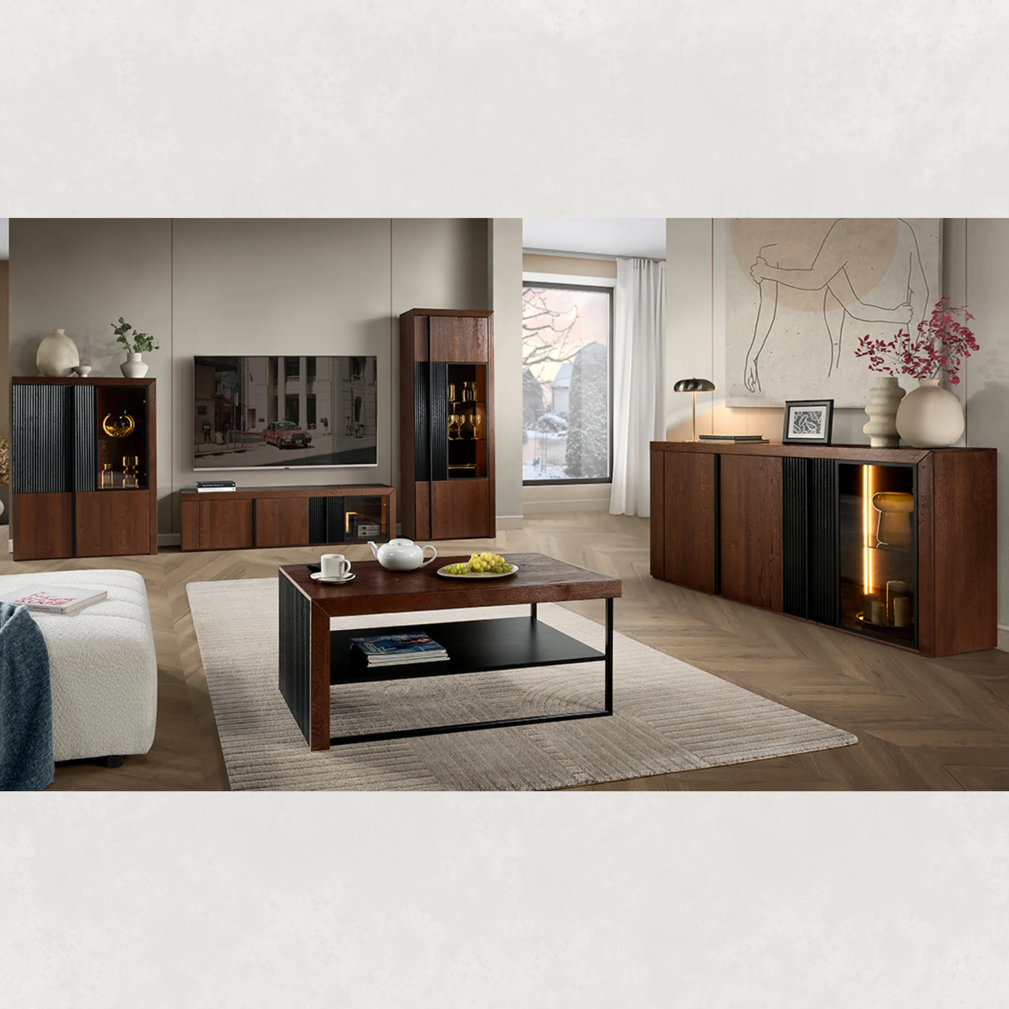 Mueble de TV de madera roble PARIS 25 | LoftStory - Image 6