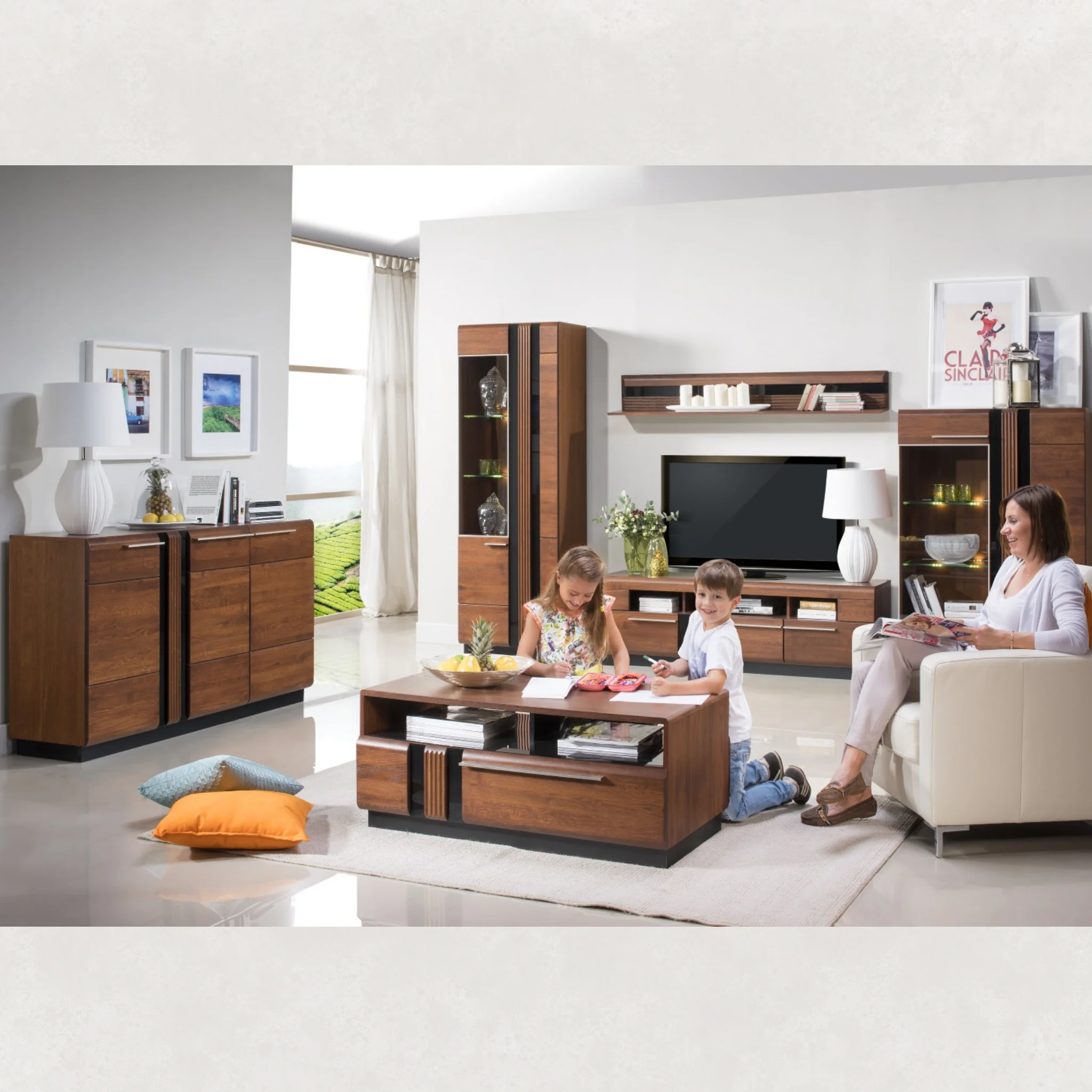 Mueble TV de madera roble PORTI 25 | LoftStory - Image 3