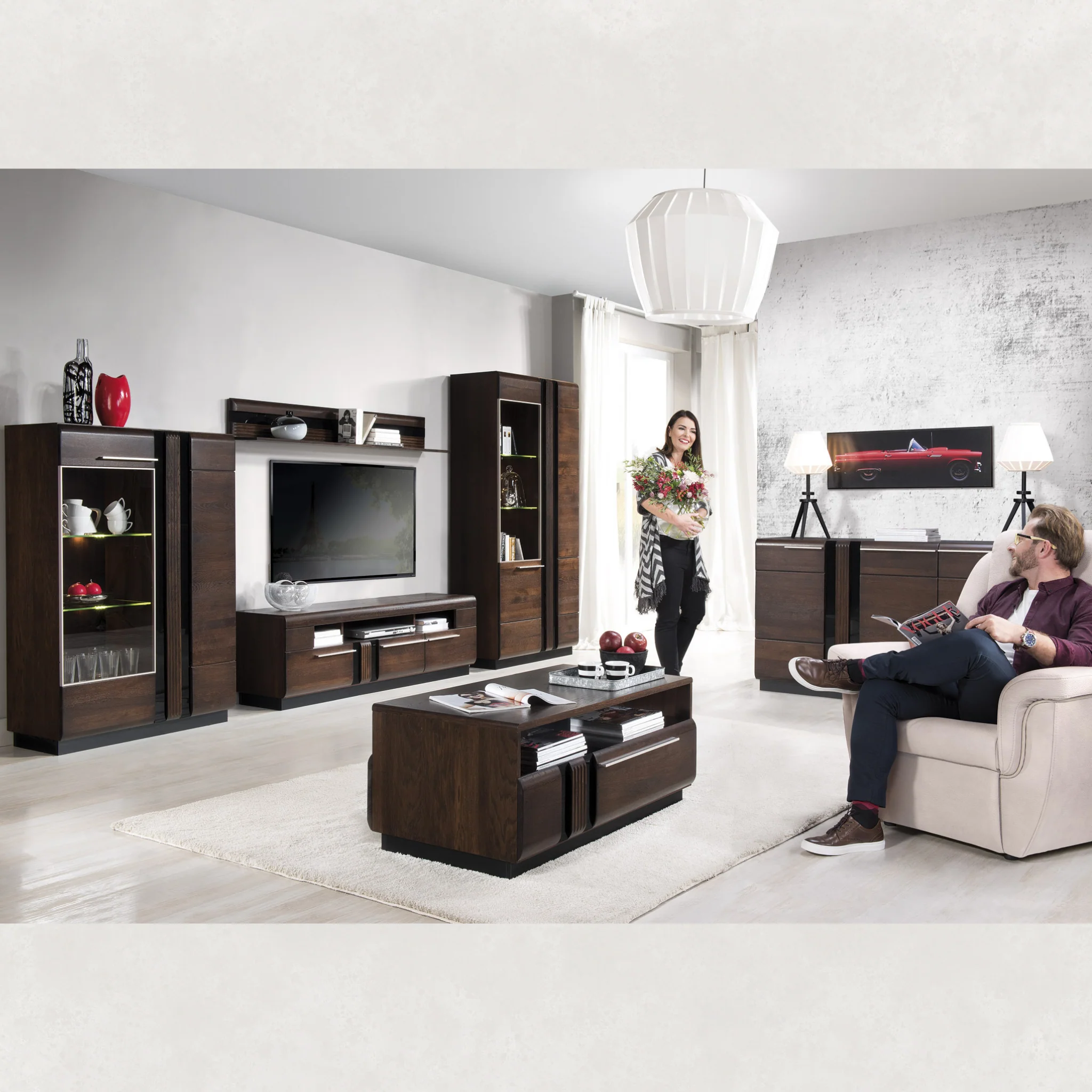 Mueble TV de madera roble PORTI 25 | LoftStory - Image 5