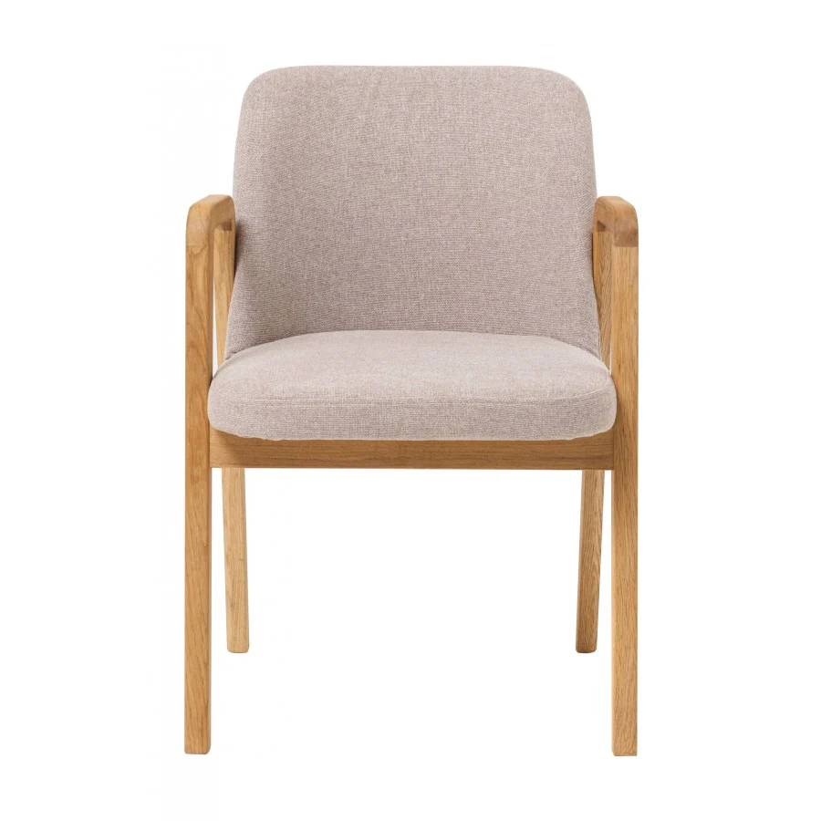 Pack de 2 o 4 Sillas de Comedor Chill, Estructura de Madera Maciza de Roble, Tapizado | VESKOR - Image 4