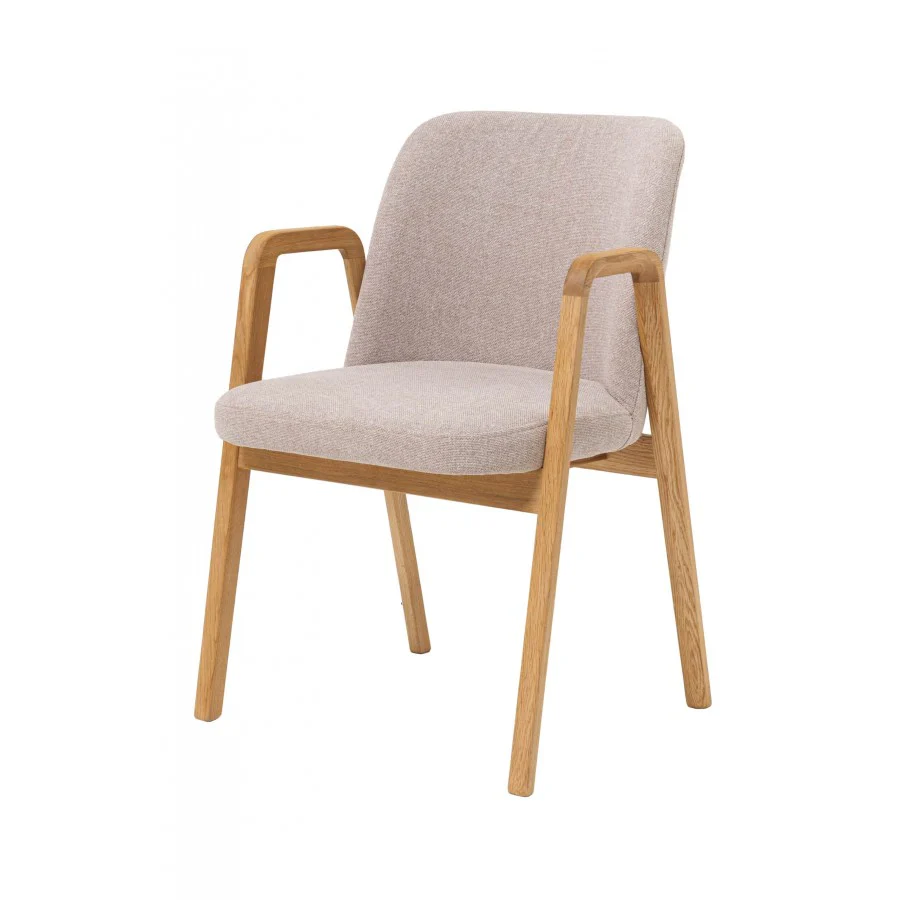 Pack de 2 o 4 Sillas de Comedor Chill, Estructura de Madera Maciza de Roble, Tapizado | VESKOR - Image 5