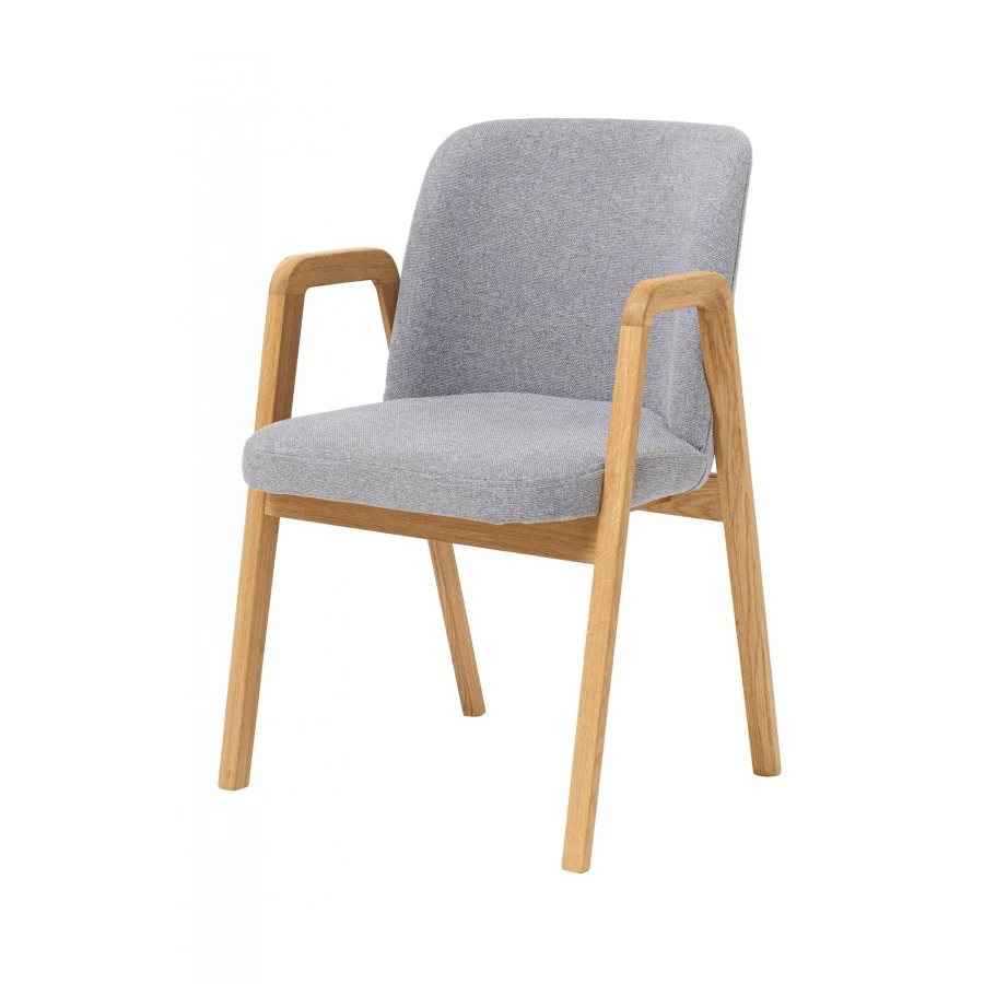 Pack de 2 o 4 Sillas de Comedor Chill, Estructura de Madera Maciza de Roble, Tapizado | VESKOR - Image 7
