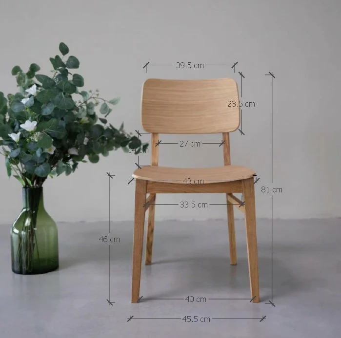 Pack de 2 o 4 Sillas de comedor madera roble KODAMA | NordicStory - Image 3