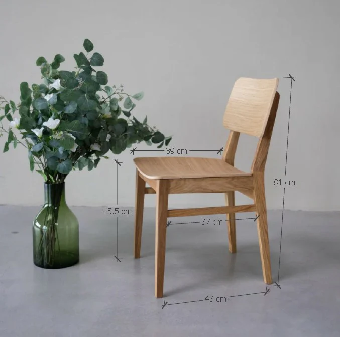 Pack de 2 o 4 Sillas de comedor madera roble KODAMA | NordicStory - Image 4