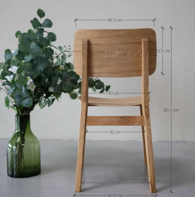 Pack de 2 o 4 Sillas de comedor madera roble KODAMA | NordicStory - Image 5