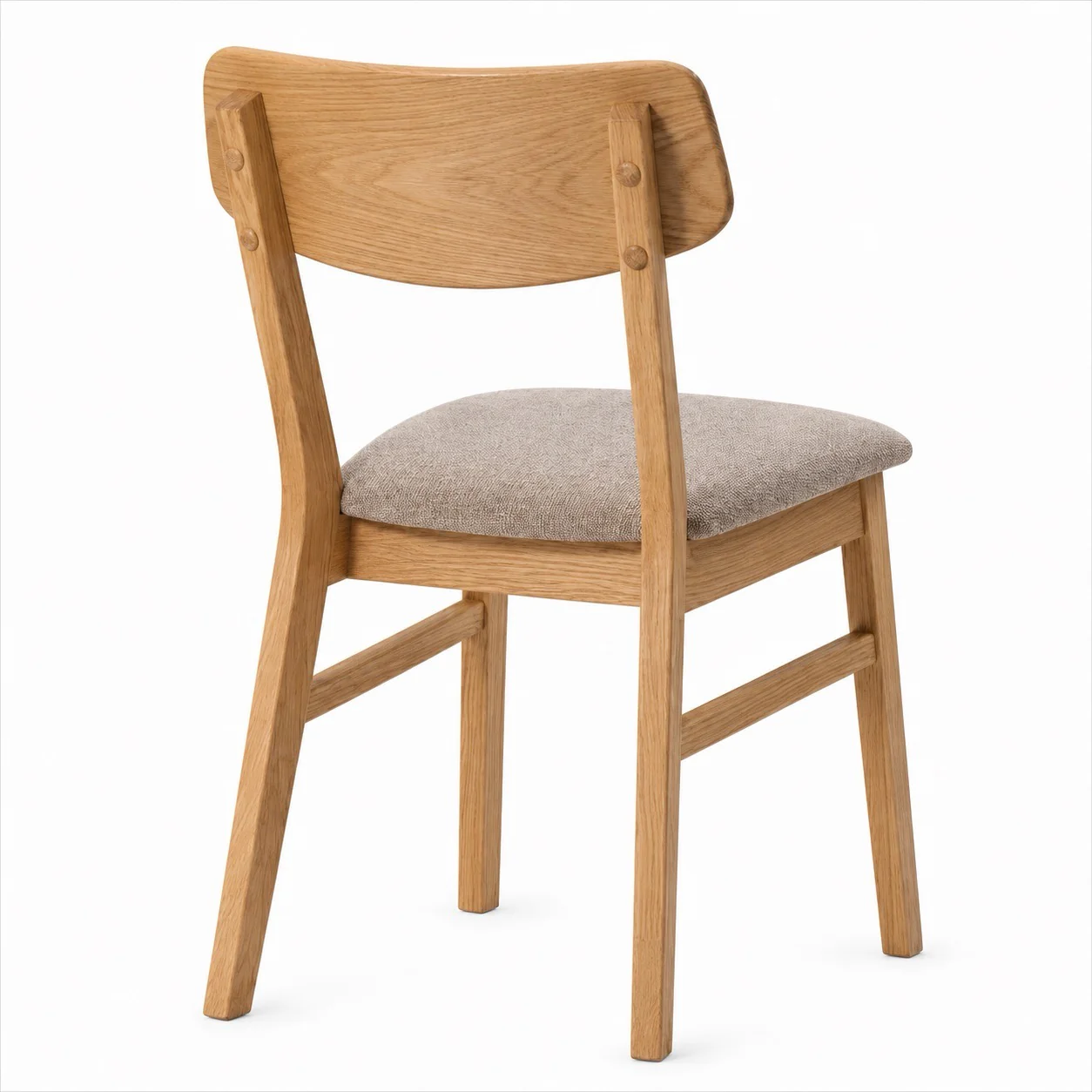 Pack de 2 o 4 Sillas de Comedor Vilna, Estructura de Madera Maciza de Roble, Tapizado | VESKOR - Image 3