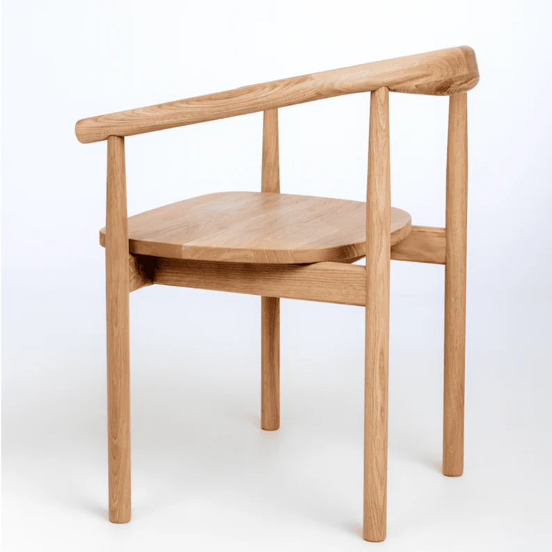 Pack de 2 o 4 Sillas de Madera Maciza de Roble Lea | NordicStory - Image 5