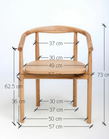 Pack de 2 o 4 Sillas de Madera Maciza de Roble Lea | NordicStory - Image 7