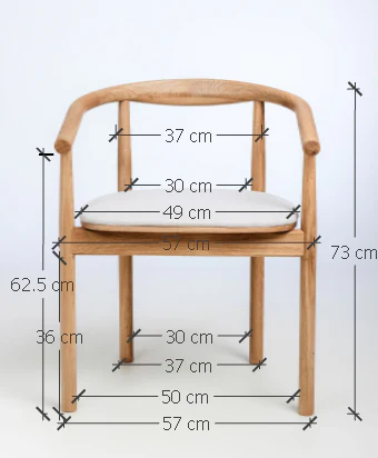 Pack de 2 o 4 Sillas de Madera Maciza de Roble Tapizadas Lea | NordicStory - Image 11