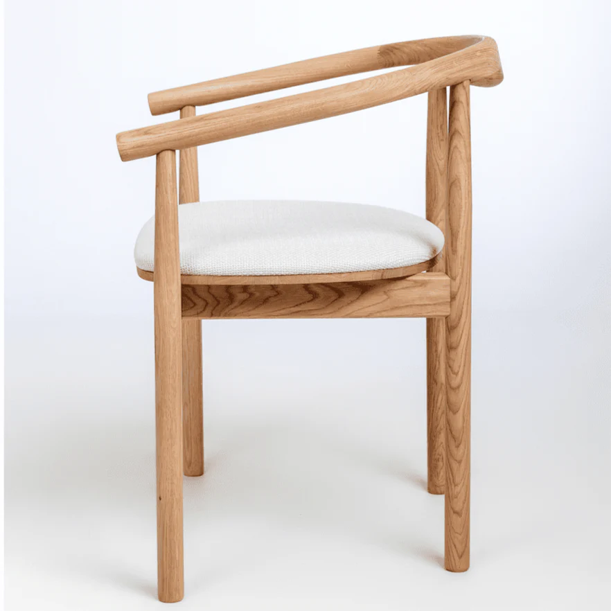 Pack de 2 o 4 Sillas de Madera Maciza de Roble Tapizadas Lea | NordicStory - Image 3
