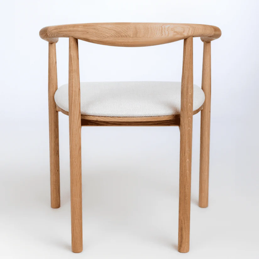 Pack de 2 o 4 Sillas de Madera Maciza de Roble Tapizadas Lea | NordicStory - Image 4