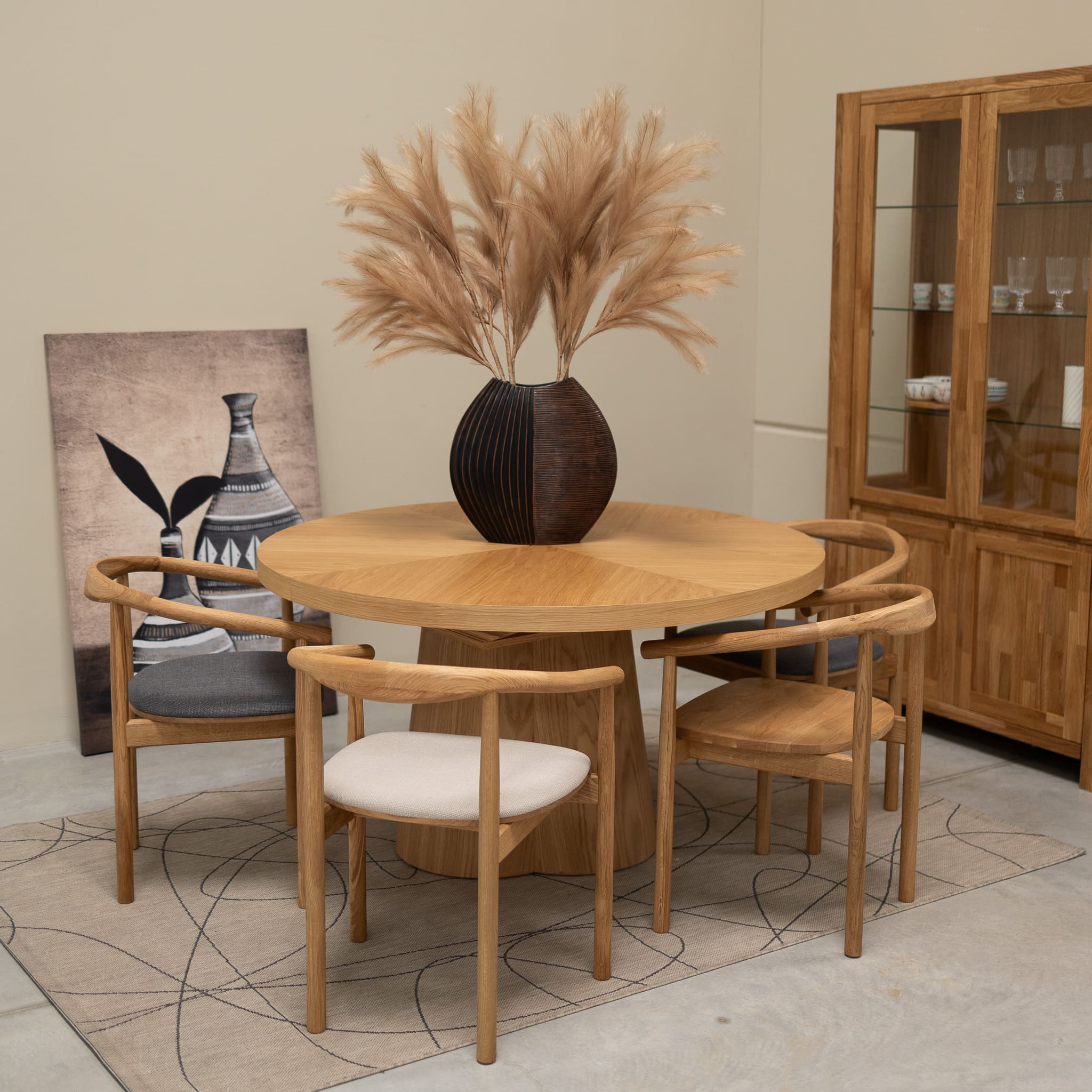 Pack de 2 o 4 Sillas de Madera Maciza de Roble Tapizadas Lea | NordicStory - Image 8