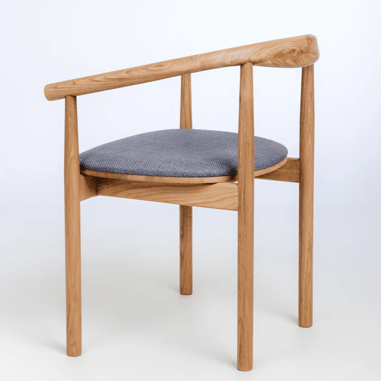Pack de 2 o 4 Sillas de Madera Maciza de Roble Tapizadas Lea | NordicStory - Image 9