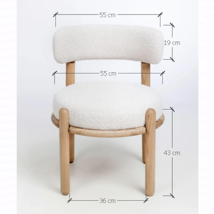 Pack de 2 Sillas de Madera Maciza de Roble Lova | NordicStory - Image 6