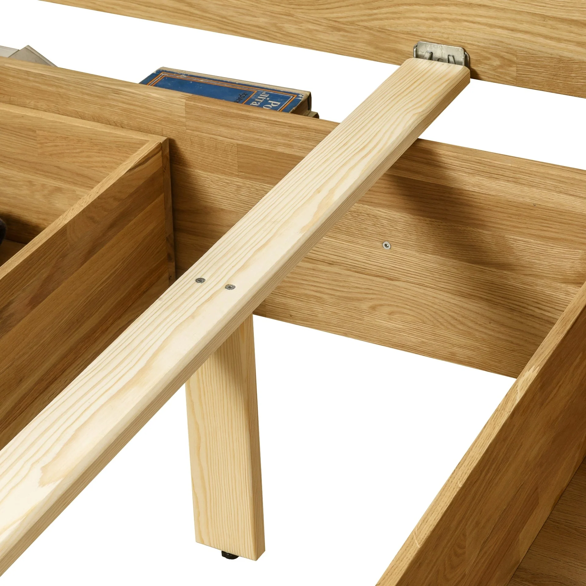 Cama con almacenaje de madera maciza roble UPPSALA | NordicStory - Image 14