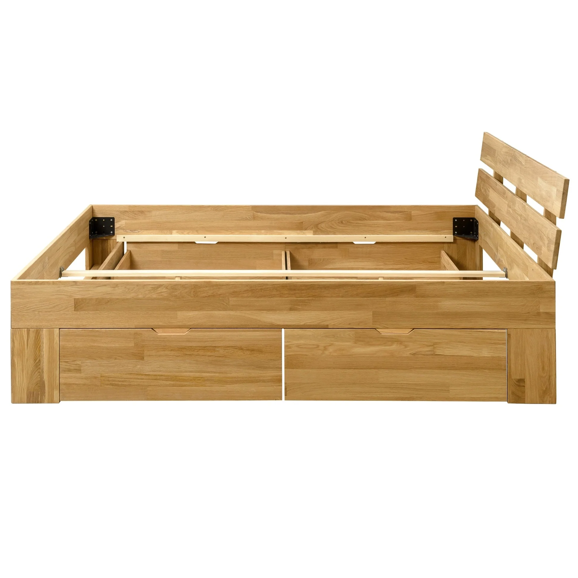 Cama con almacenaje de madera maciza roble UPPSALA | NordicStory - Image 15