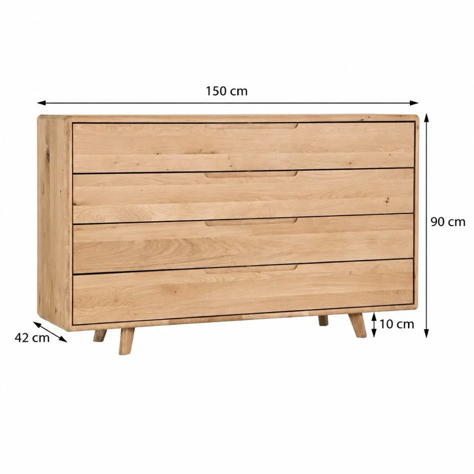 Cómoda de madera maciza SWEDEN 4.2 | NordicStory - Image 13