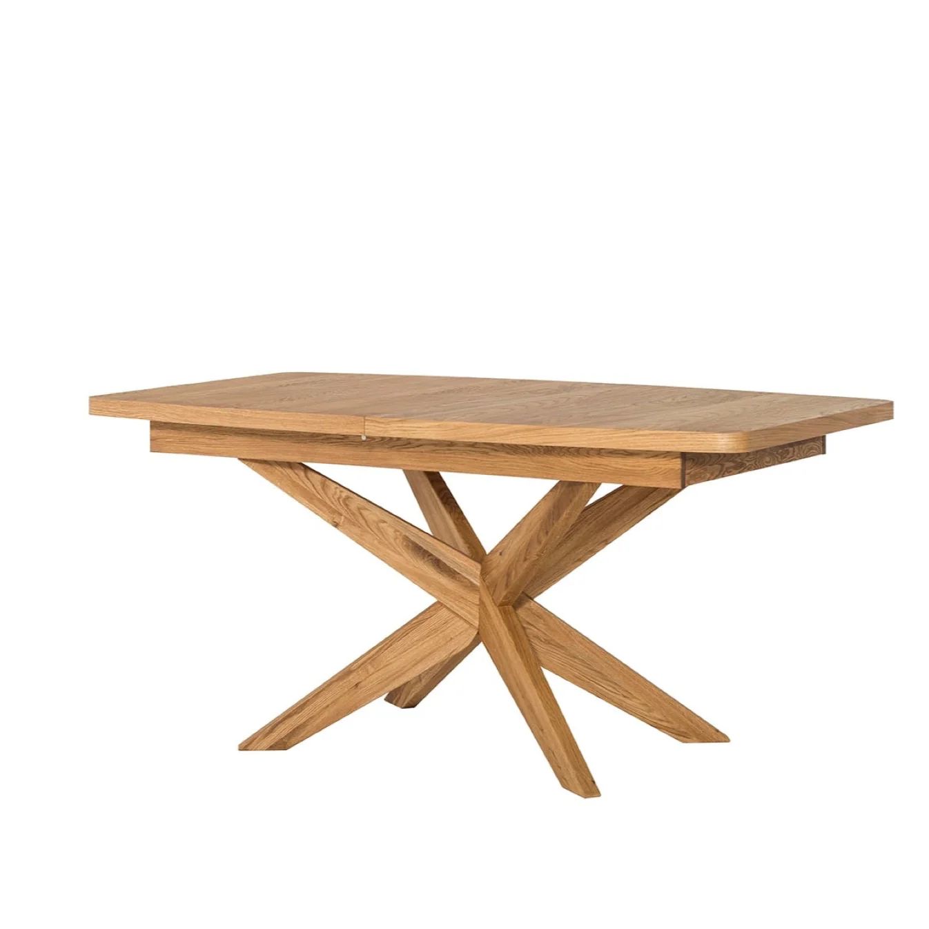 Mesa de comedor extensible con patas cruzadas madera maciza roble VELLE 39 | LoftStory - Image 7