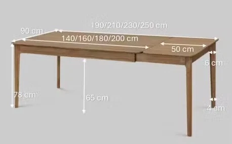 Mesa de comedor extensible de madera maciza roble ASTRID | NordicStory - Image 17