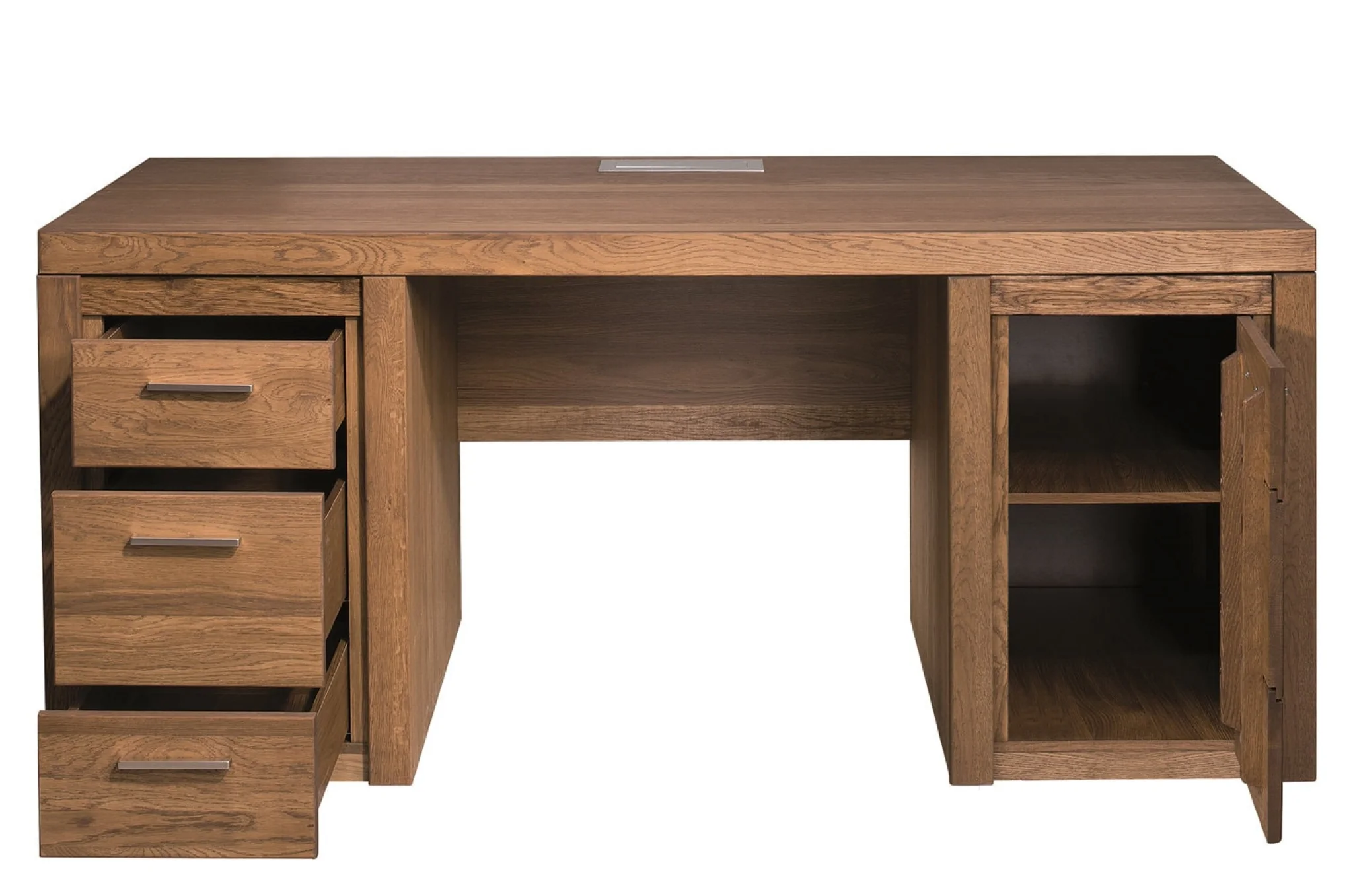 Mesa de despacho madera de roble rústico VELVET 37 | LoftStory - Image 4
