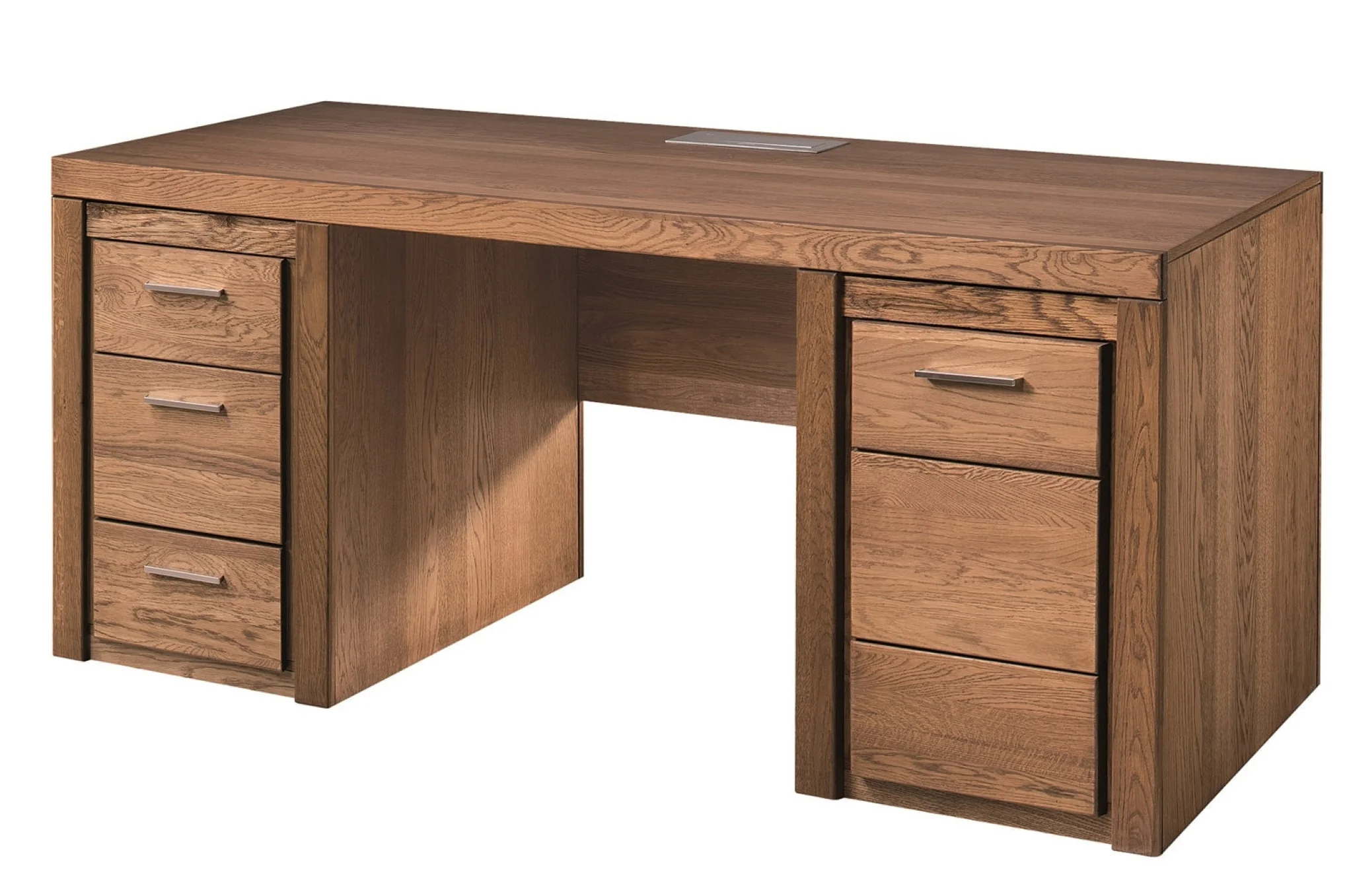 Mesa de despacho madera de roble rústico VELVET 37 | LoftStory - Image 5