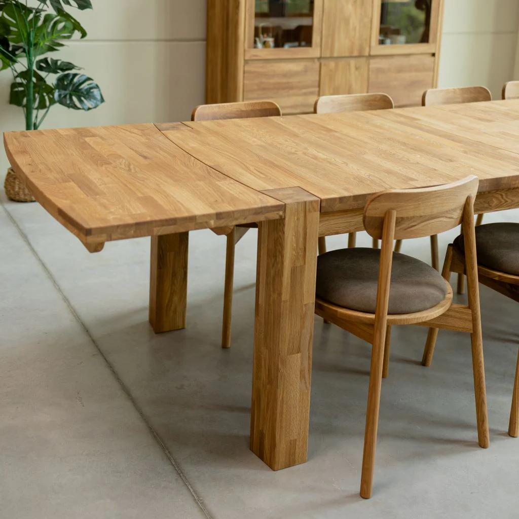 Mesa rectangular de comedor extensible madera de roble BALDER hasta 5 m | NordicStory - Image 11