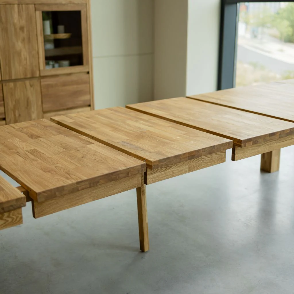 Mesa rectangular de comedor extensible madera de roble BALDER hasta 5 m | NordicStory - Image 12