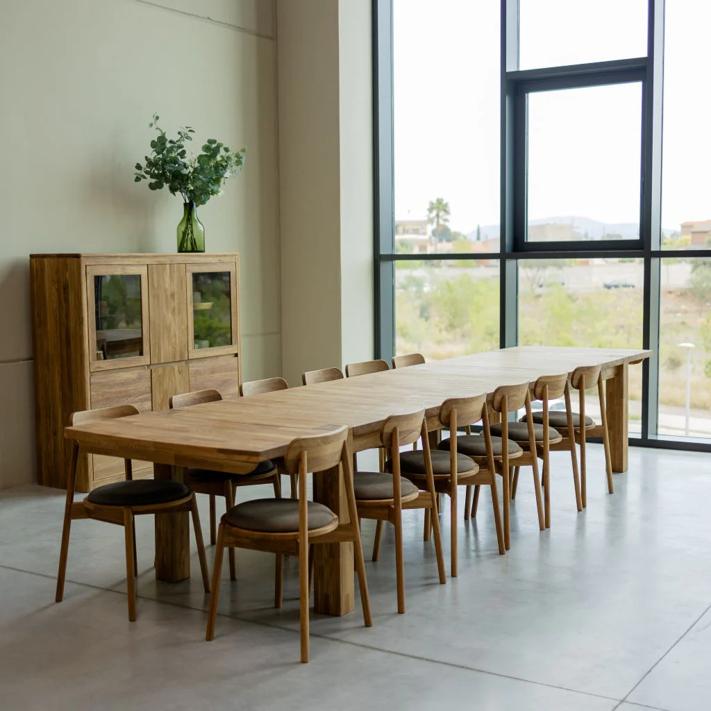 Mesa rectangular de comedor extensible madera de roble BALDER hasta 5 m | NordicStory - Image 22