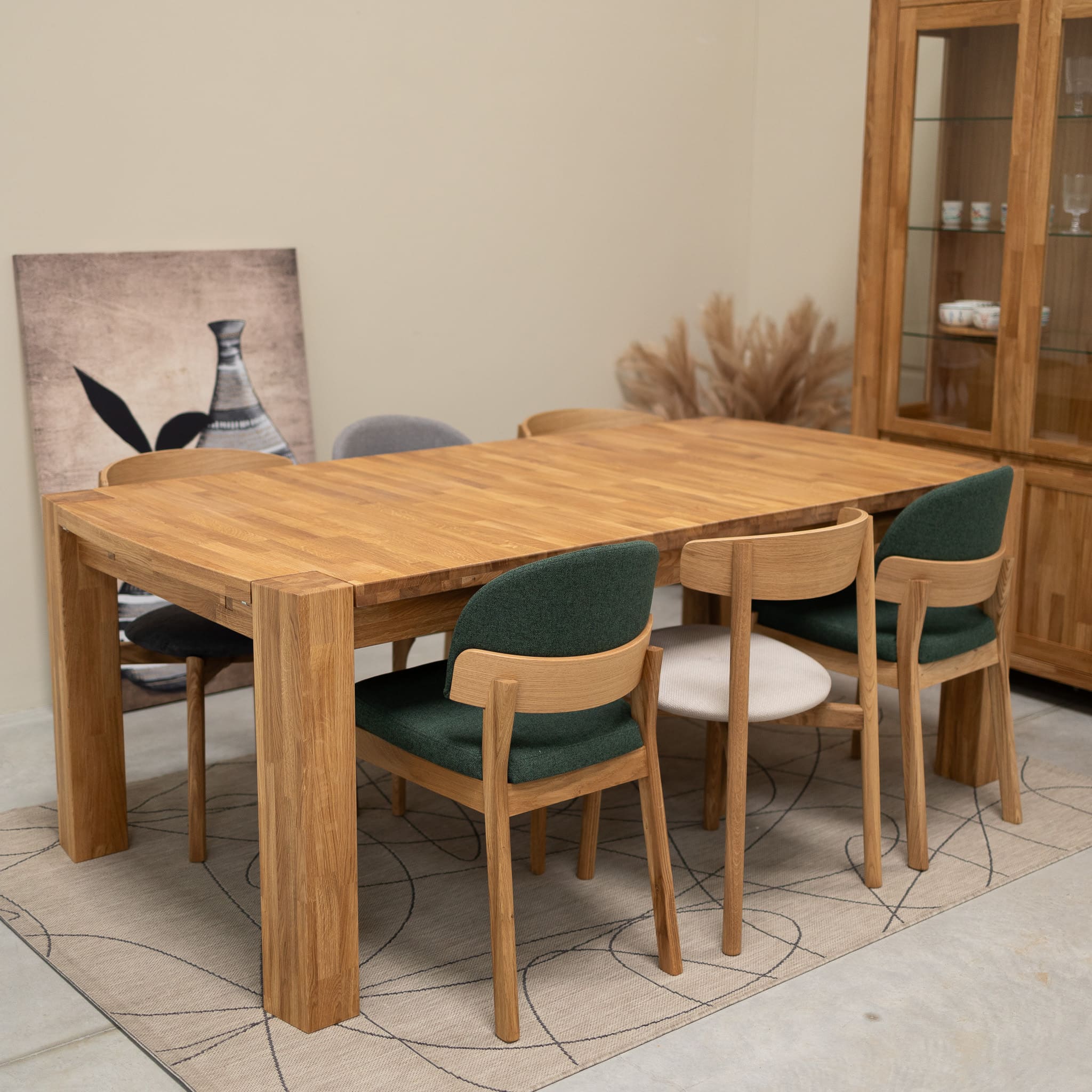 Mesa rectangular de comedor extensible madera de roble BALDER hasta 5 m | NordicStory - Image 3