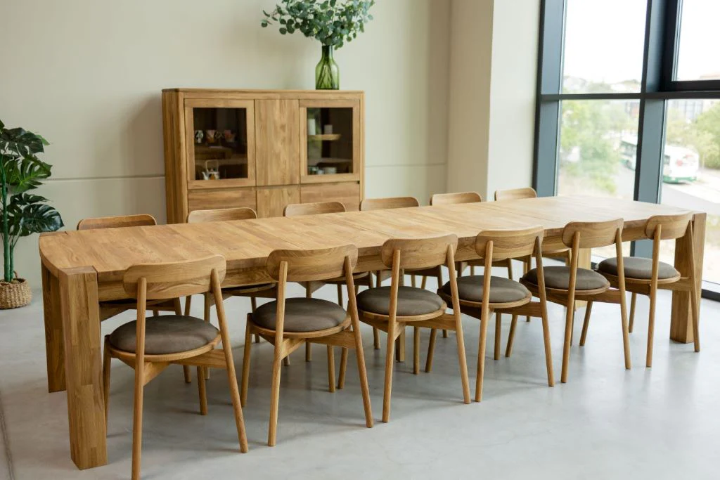 Mesa rectangular de comedor extensible madera de roble BALDER hasta 5 m | NordicStory - Image 6