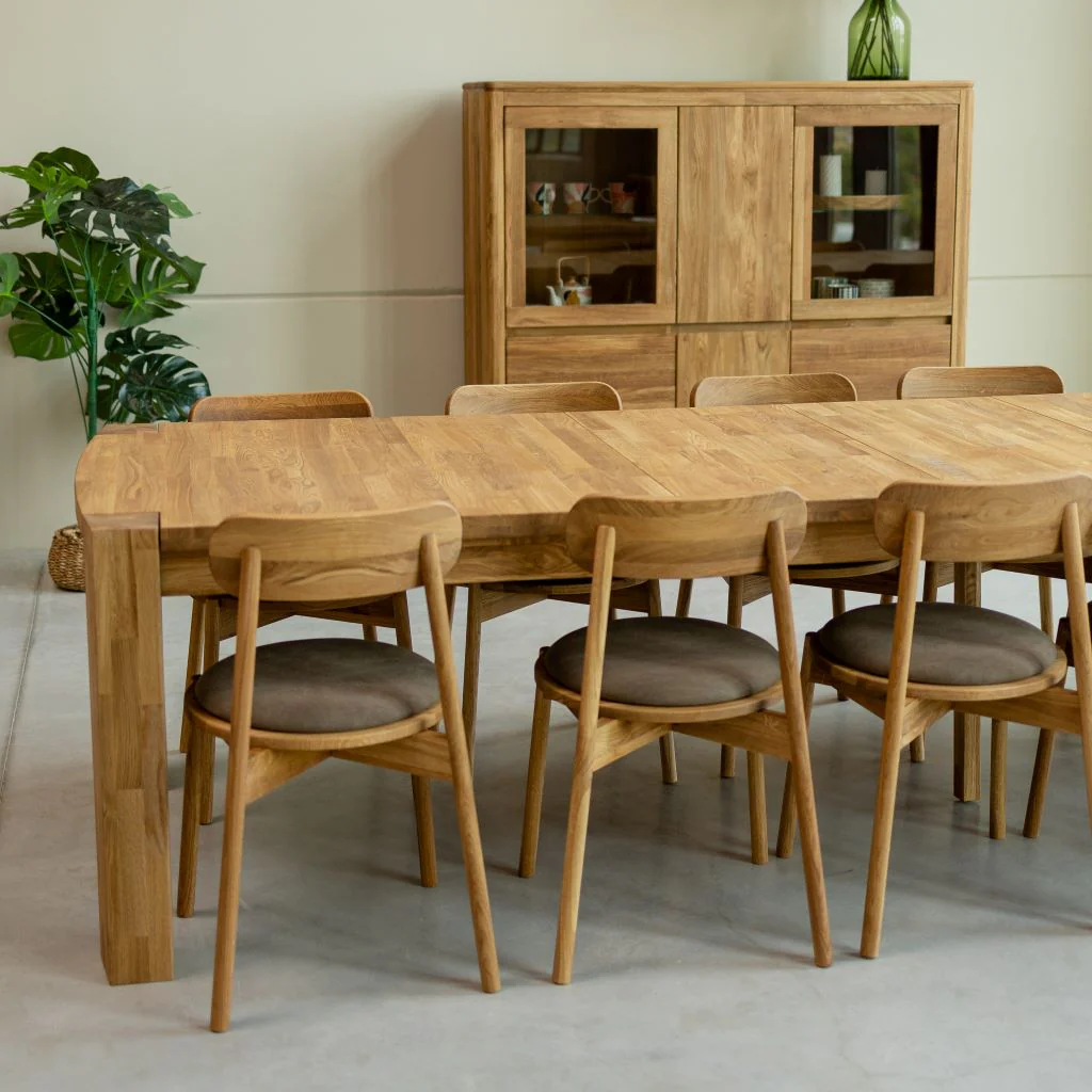 Mesa rectangular de comedor extensible madera de roble BALDER hasta 5 m | NordicStory - Image 7