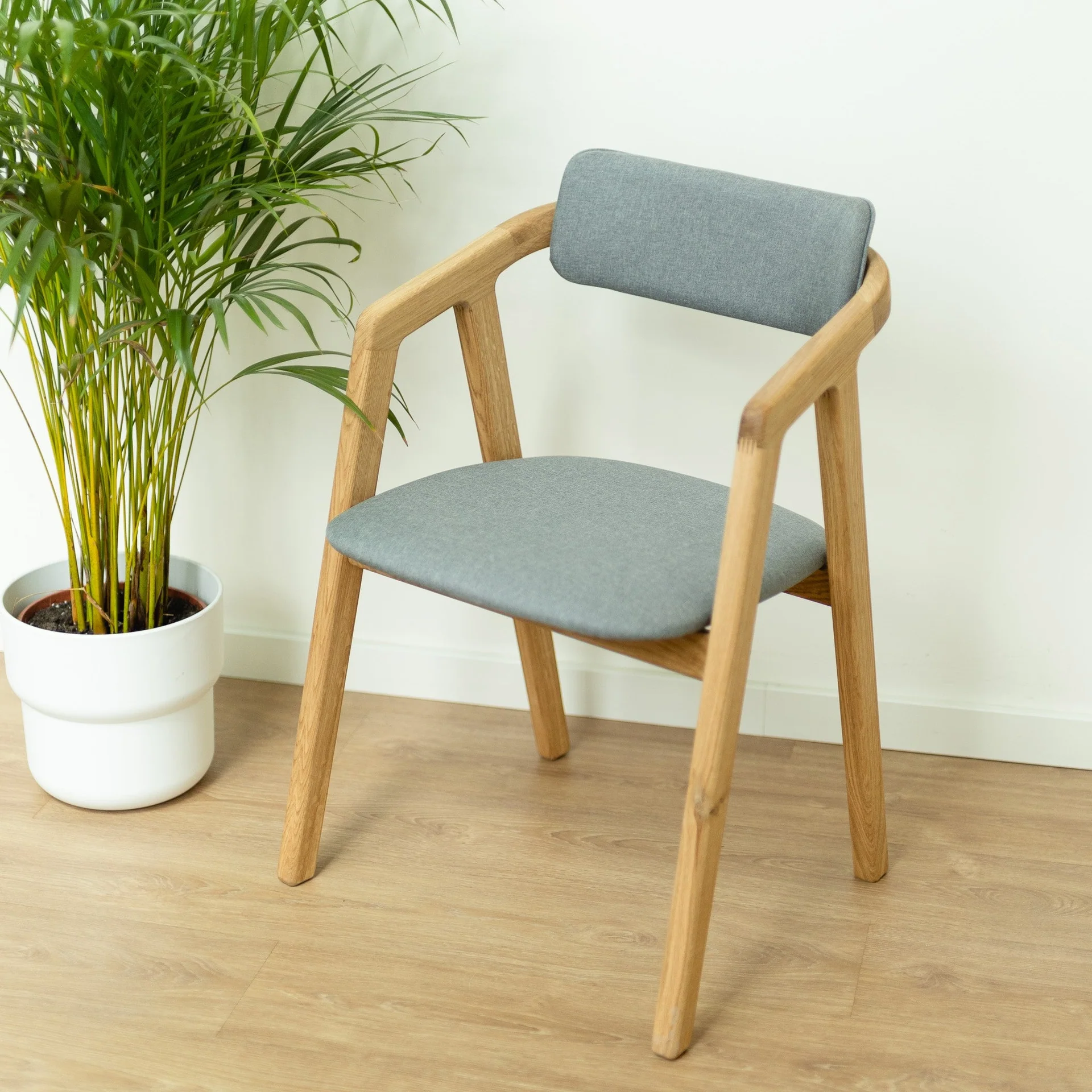 Pack de 2 o 4 Sillas de comedor madera maciza roble tapizadas Soho | NordicStory - Image 12