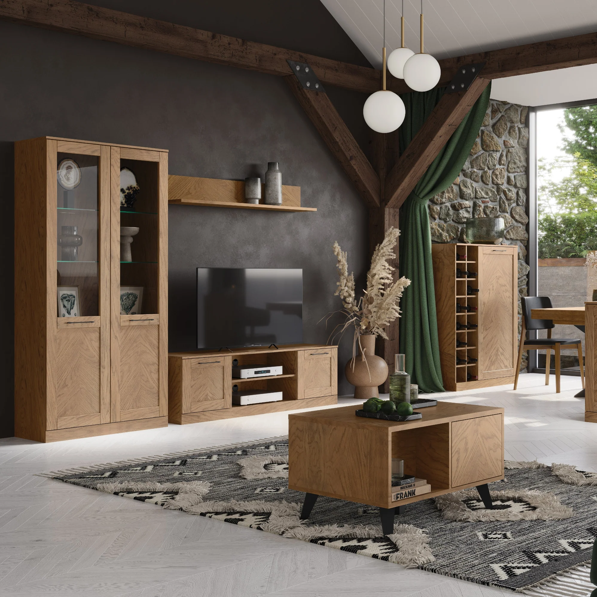 Vitrina de madera roble COZY 10 | LoftStory - Image 5