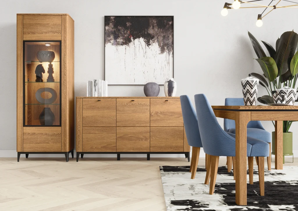 Vitrina de madera roble OPORTO 10 | LoftStory - Image 3
