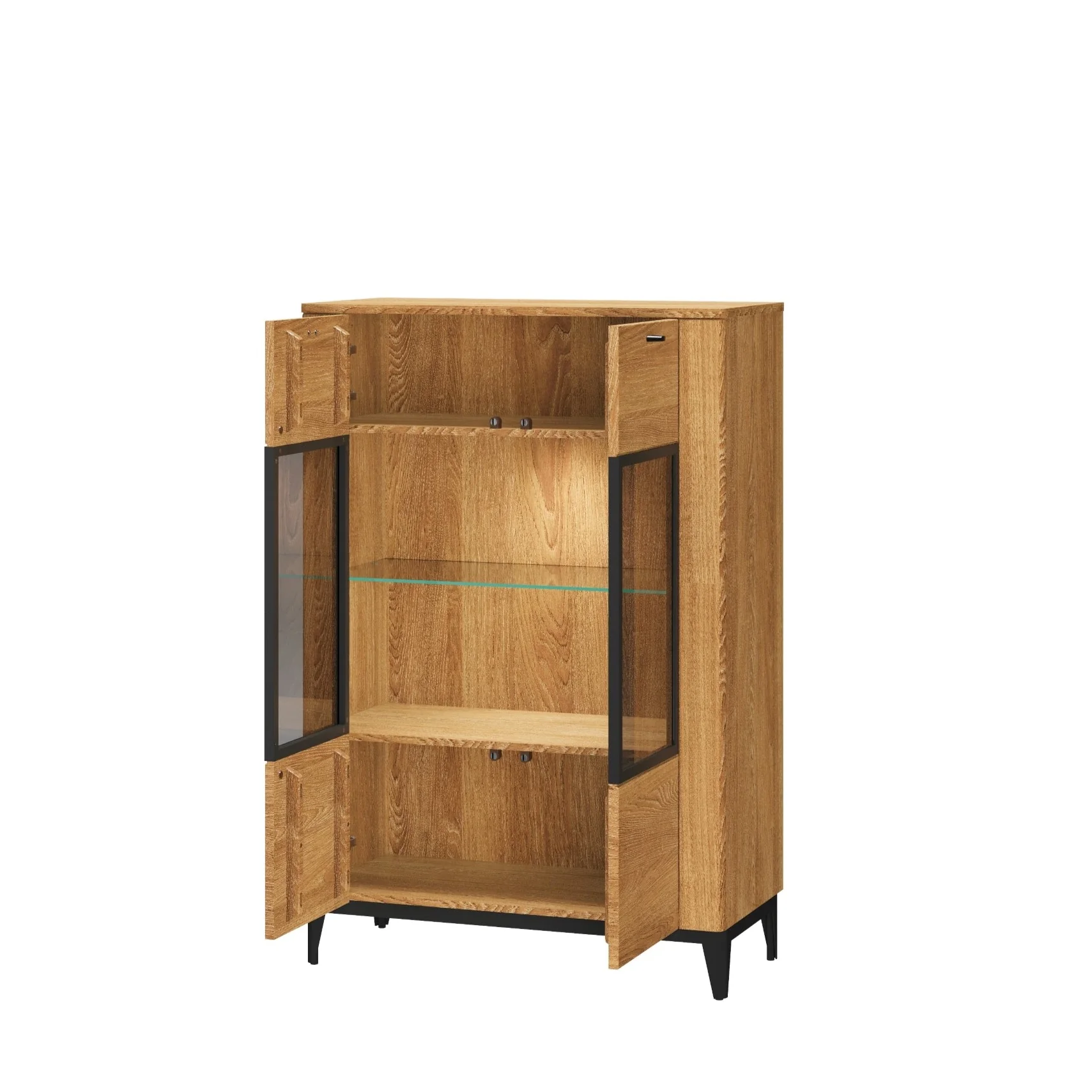Vitrina de madera roble OPORTO 15 | LoftStory - Image 3