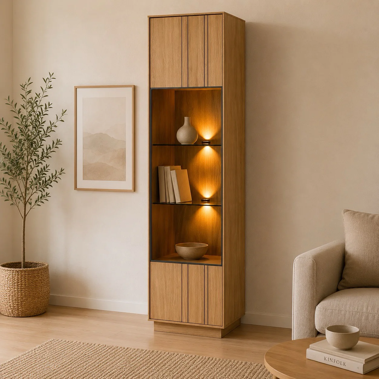 Vitrina de madera roble JOIN 10 | LoftStory