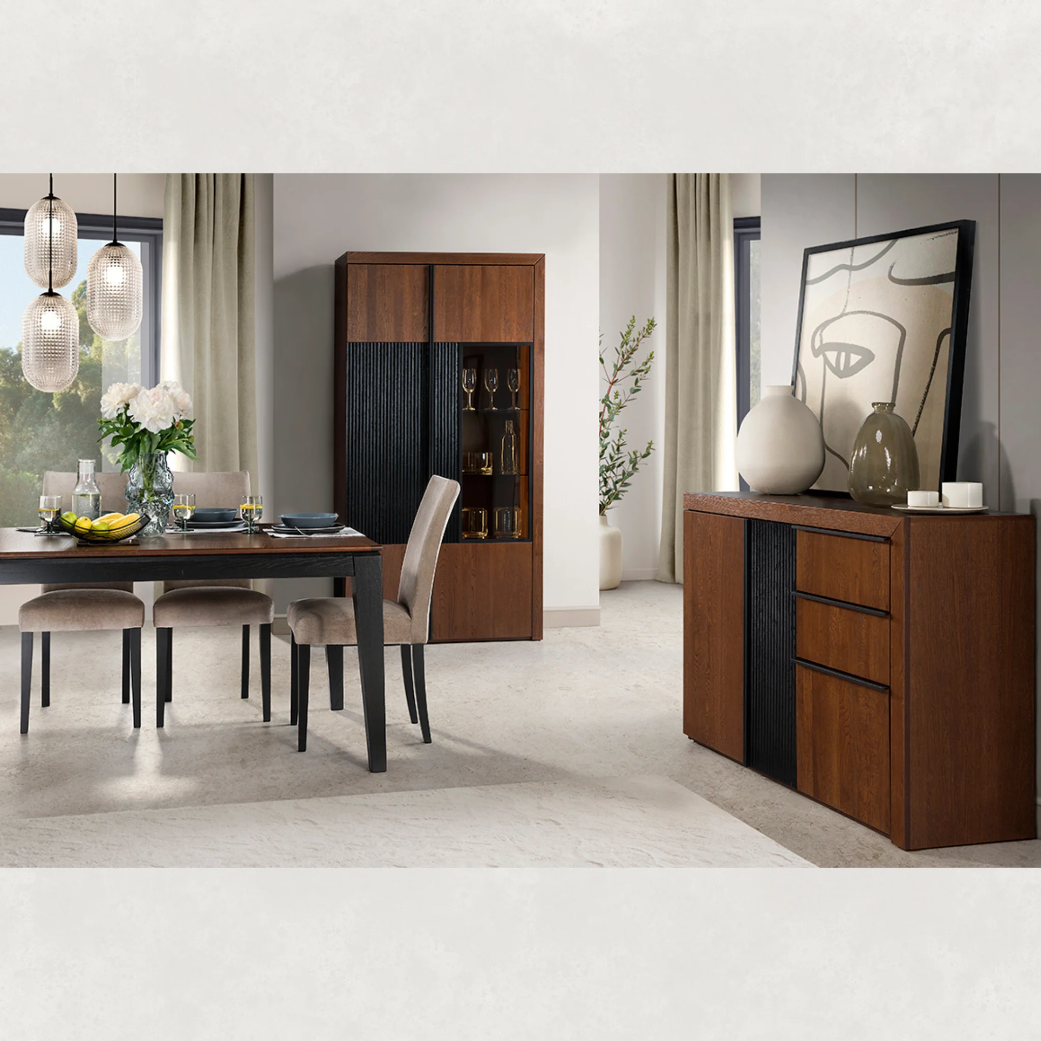Vitrina de madera roble PARIS 12 | LoftStory - Image 3