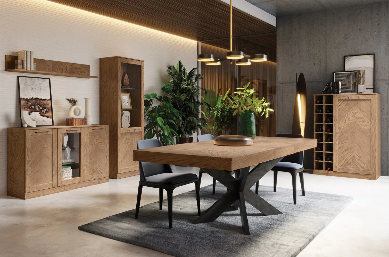 Vitrina de madera roble COZY 12 | LoftStory - Image 8