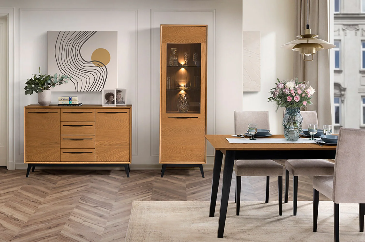 Vitrina de madera roble LAZURE 10 | LoftStory - Image 5