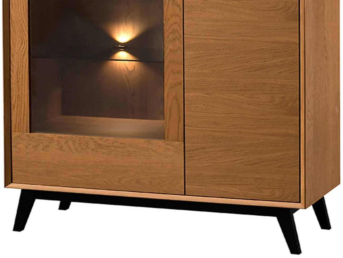Vitrina de madera roble LAZURE 15 | LoftStory - Image 4
