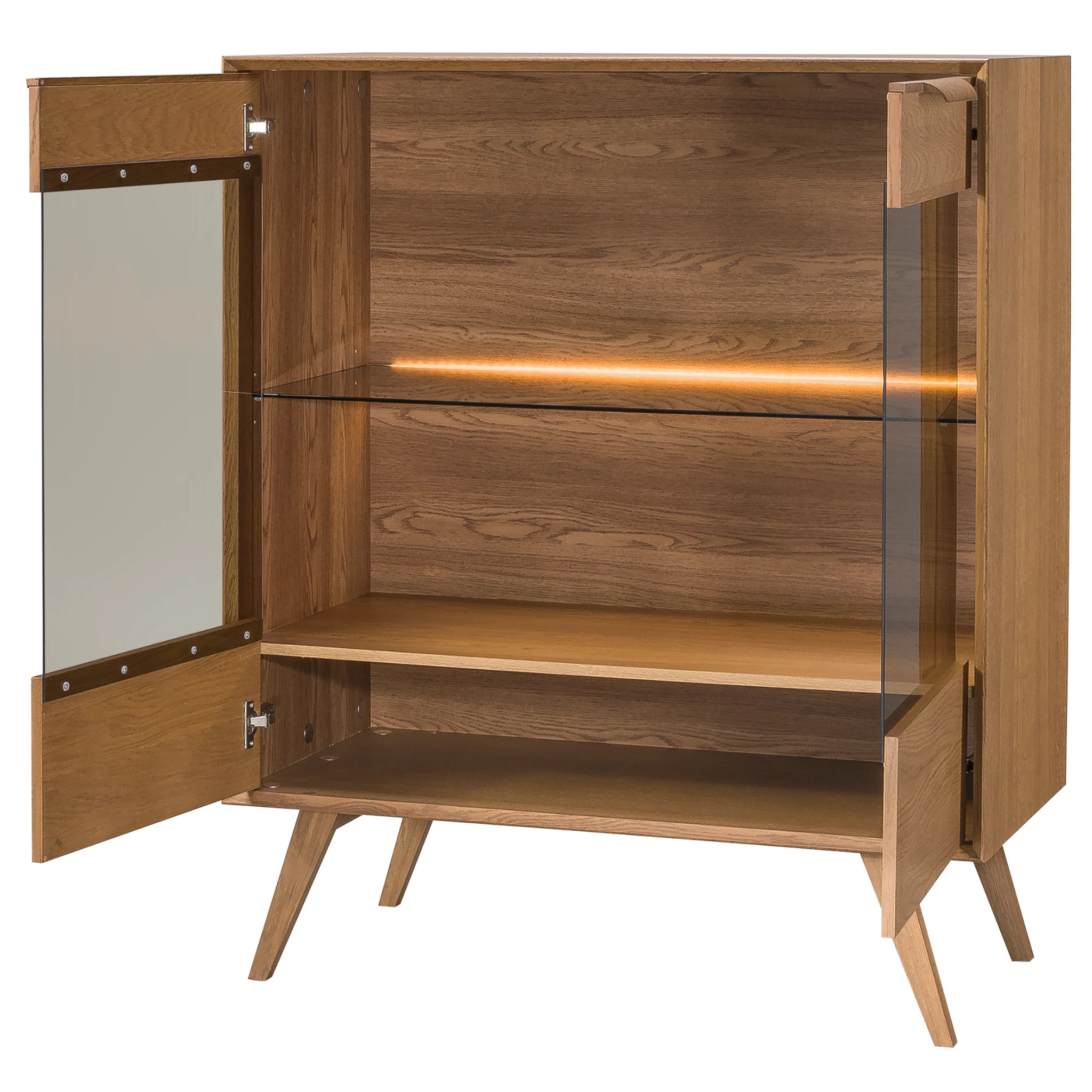 Vitrina de madera roble LEO 16 | LoftStory - Image 2