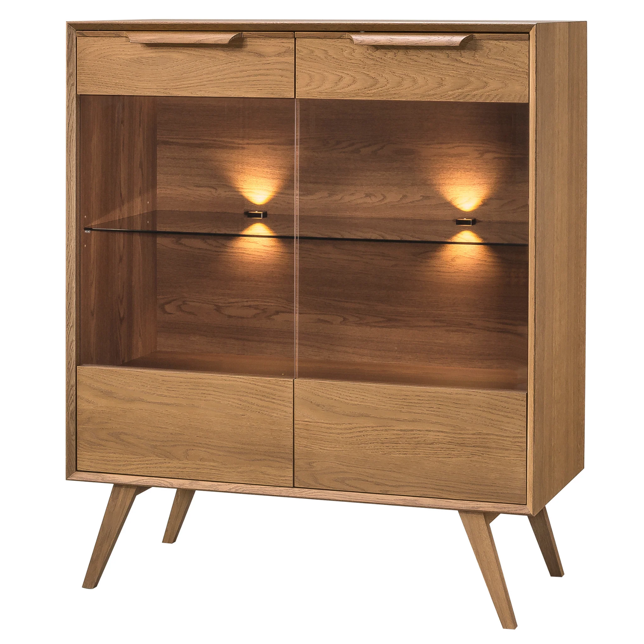 Vitrina de madera roble LEO 16 | LoftStory - Image 3