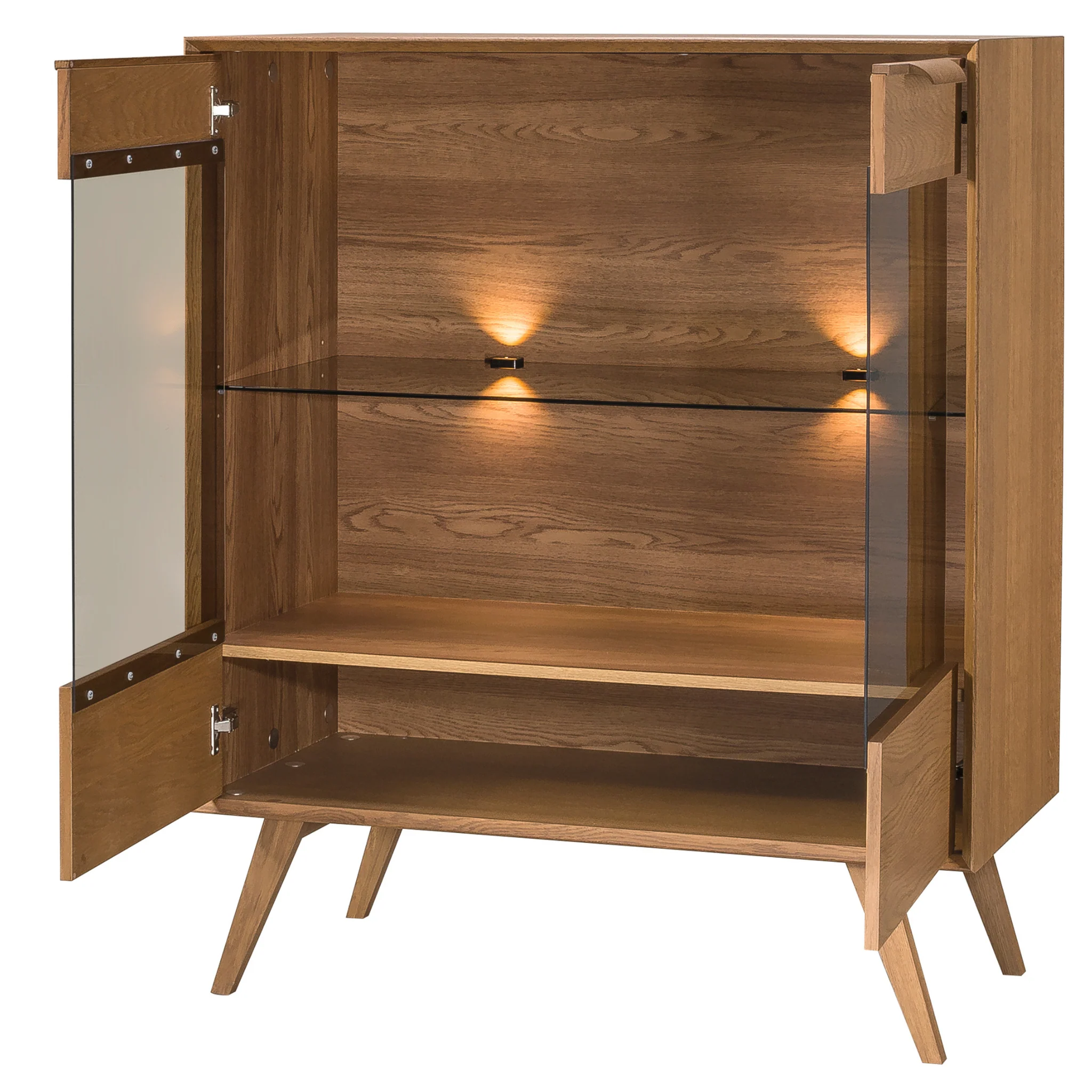 Vitrina de madera roble LEO 16 | LoftStory - Image 4